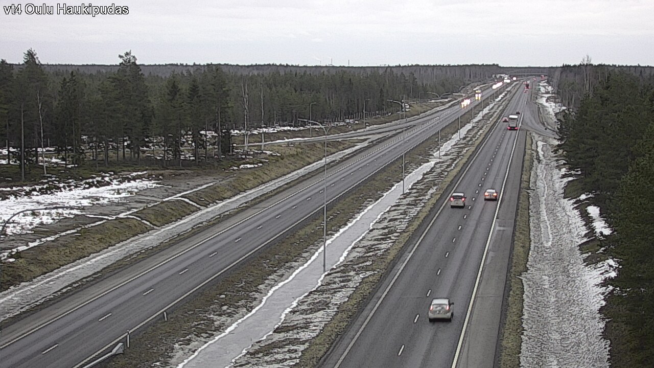 Weather Camera Image Road 4 Oulu, Haukipudas, Oulu, Pohjois-Pohjanmaa