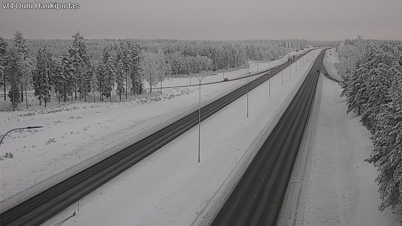Weather Camera Image Road 4 Oulu, Haukipudas, Oulu, Pohjois-Pohjanmaa