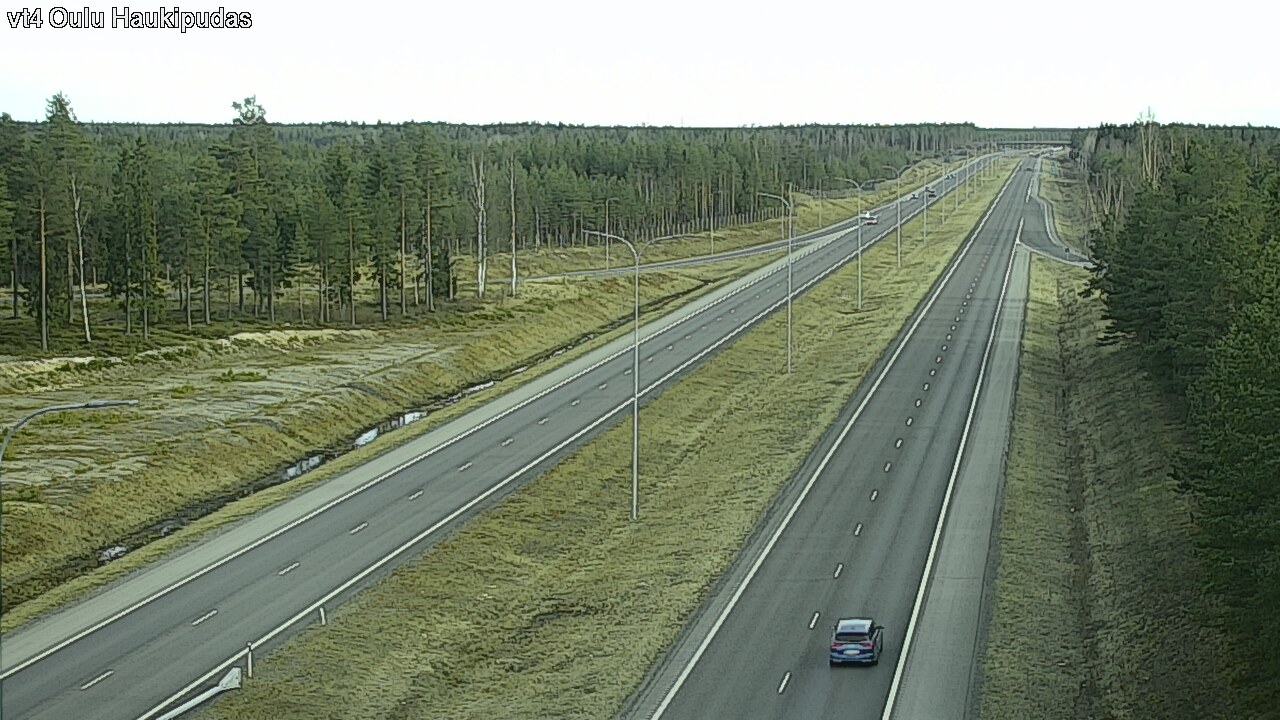 Weather Camera Image Road 4 Oulu, Haukipudas, Oulu, Pohjois-Pohjanmaa