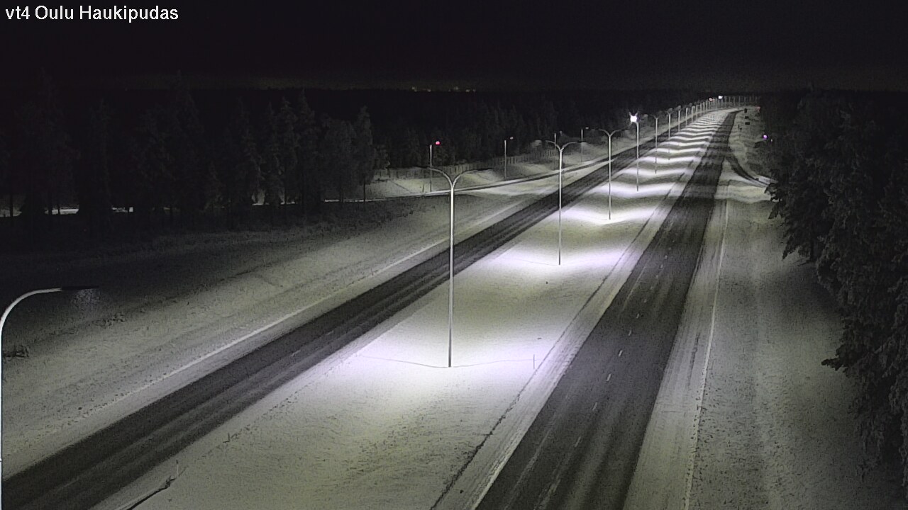 Weather Camera Image Road 4 Oulu, Haukipudas, Oulu, Pohjois-Pohjanmaa