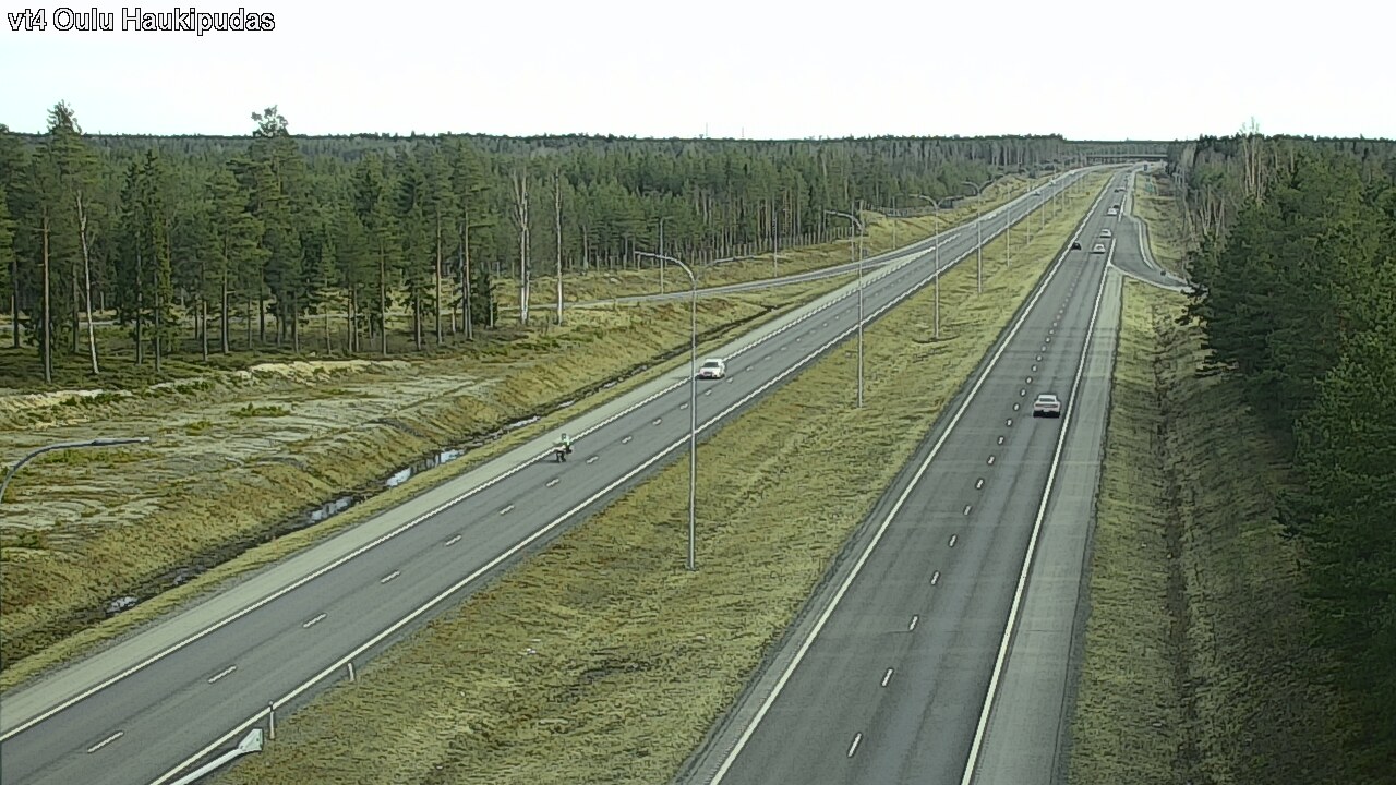 Weather Camera Image Road 4 Oulu, Haukipudas, Oulu, Pohjois-Pohjanmaa