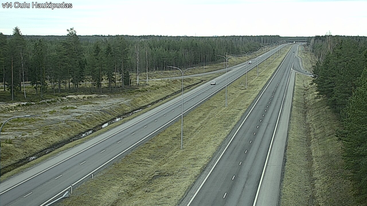 Weather Camera Image Väg 4 Oleåborg, Haukipudas, Oulu, Pohjois-Pohjanmaa