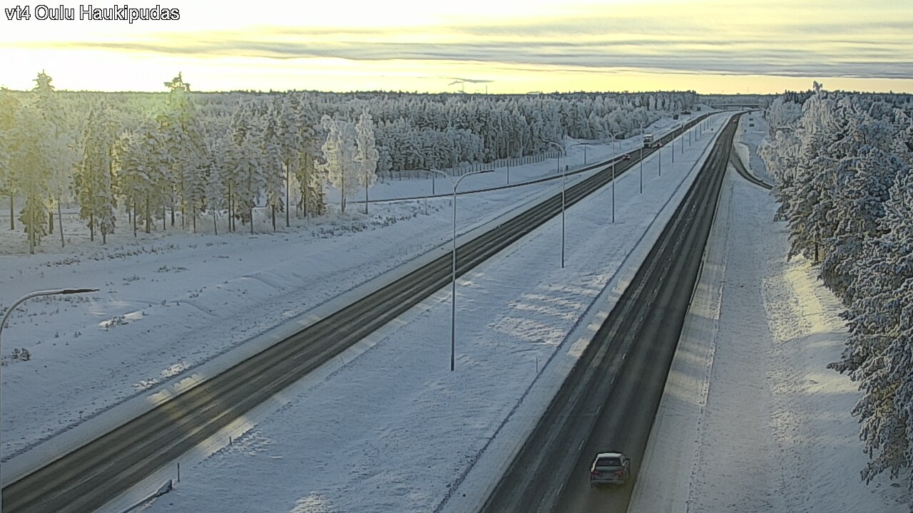 Weather Camera Image Road 4 Oulu, Haukipudas, Oulu, Pohjois-Pohjanmaa