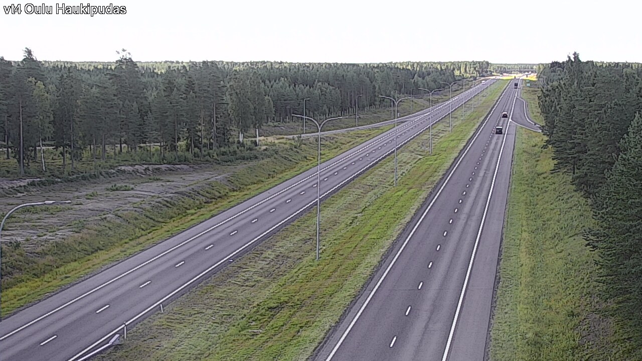 Weather Camera Image Väg 4 Oleåborg, Haukipudas, Oulu, Pohjois-Pohjanmaa