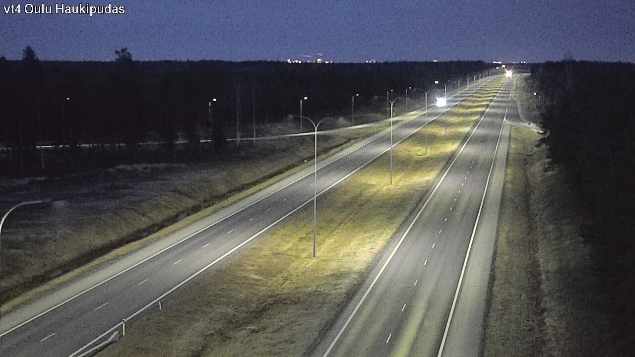 Weather Camera Image Road 4 Oulu, Haukipudas, Oulu, Pohjois-Pohjanmaa