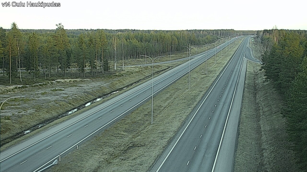 Weather Camera Image Road 4 Oulu, Haukipudas, Oulu, Pohjois-Pohjanmaa