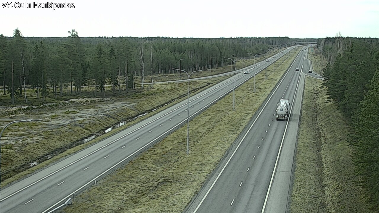 Weather Camera Image Road 4 Oulu, Haukipudas, Oulu, Pohjois-Pohjanmaa
