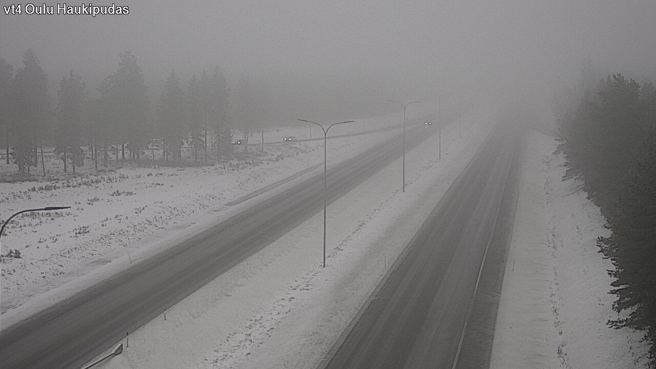 Weather Camera Image Road 4 Oulu, Haukipudas, Oulu, Pohjois-Pohjanmaa