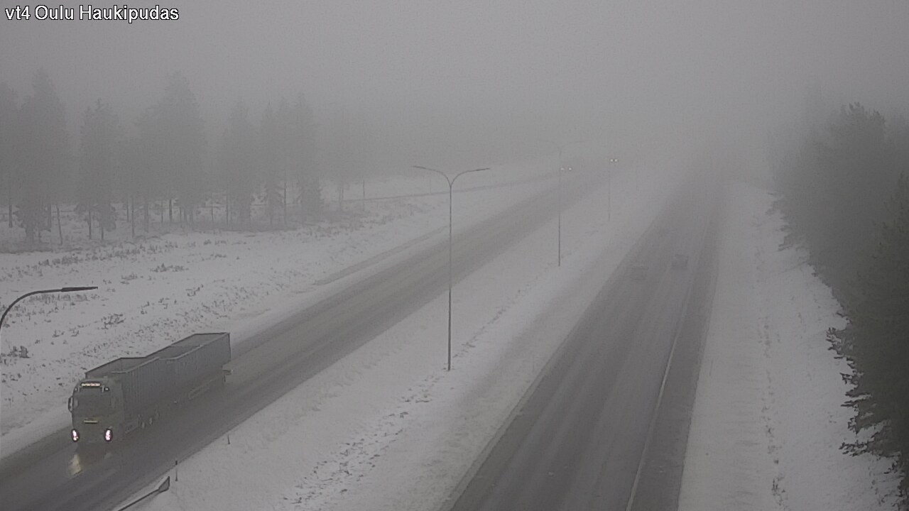 Weather Camera Image Road 4 Oulu, Haukipudas, Oulu, Pohjois-Pohjanmaa