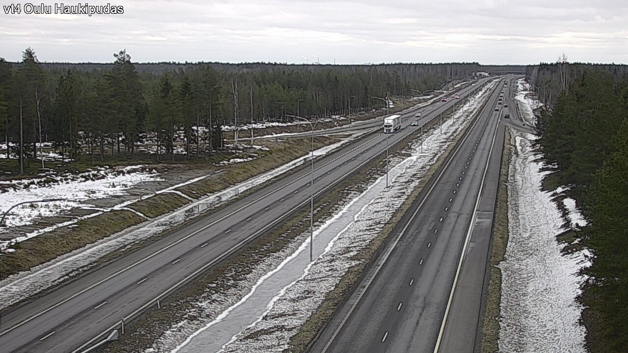 Weather Camera Image Road 4 Oulu, Haukipudas, Oulu, Pohjois-Pohjanmaa