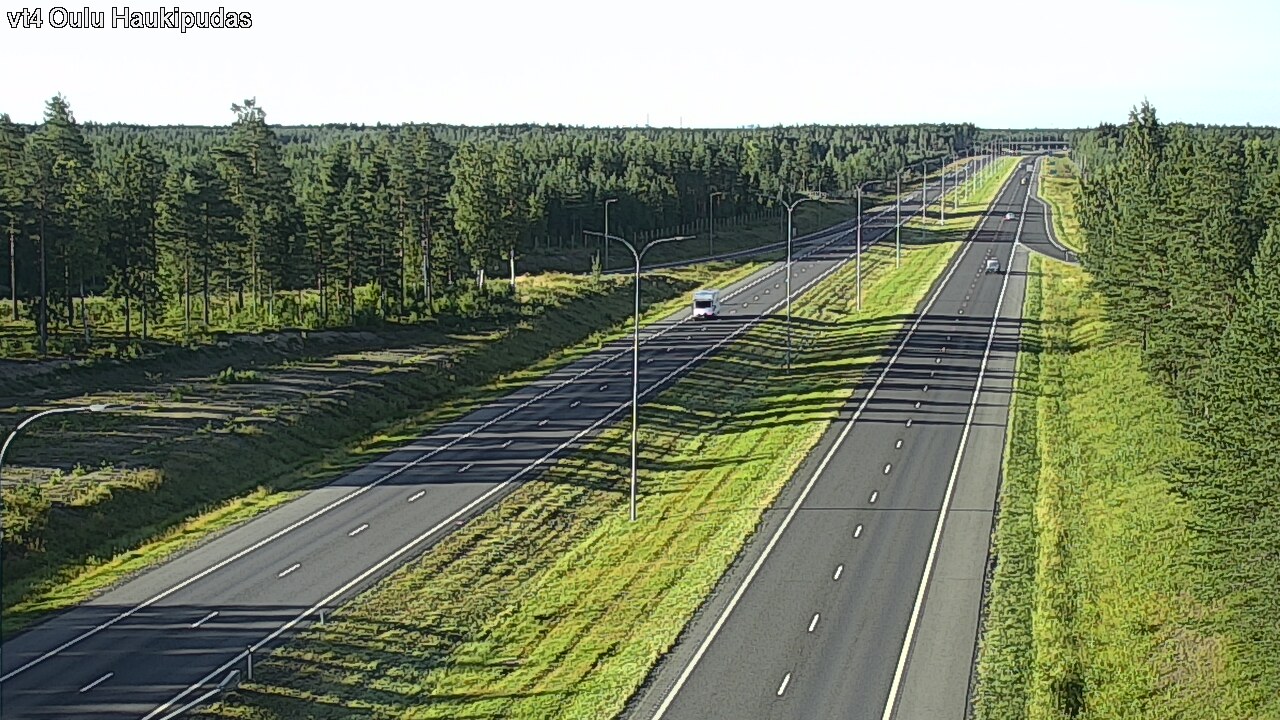 Weather Camera Image Väg 4 Oleåborg, Haukipudas, Oulu, Pohjois-Pohjanmaa
