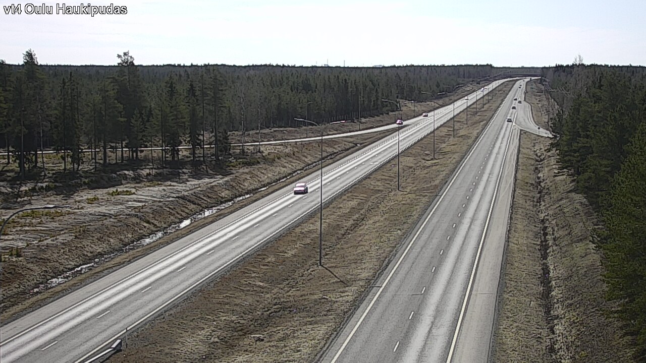 Weather Camera Image Road 4 Oulu, Haukipudas, Oulu, Pohjois-Pohjanmaa