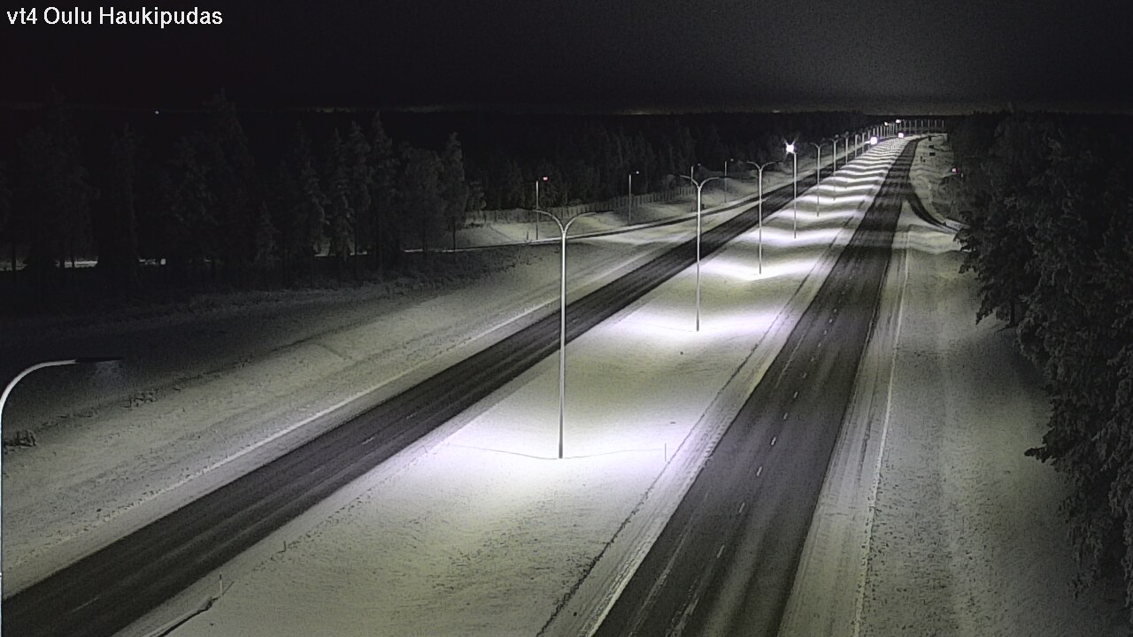 Weather Camera Image Road 4 Oulu, Haukipudas, Oulu, Pohjois-Pohjanmaa