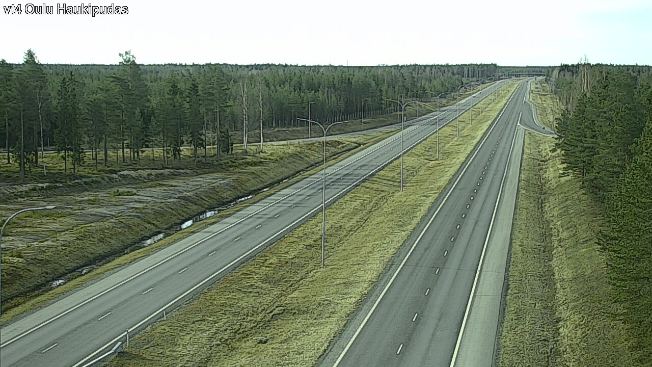 Weather Camera Image Road 4 Oulu, Haukipudas, Oulu, Pohjois-Pohjanmaa