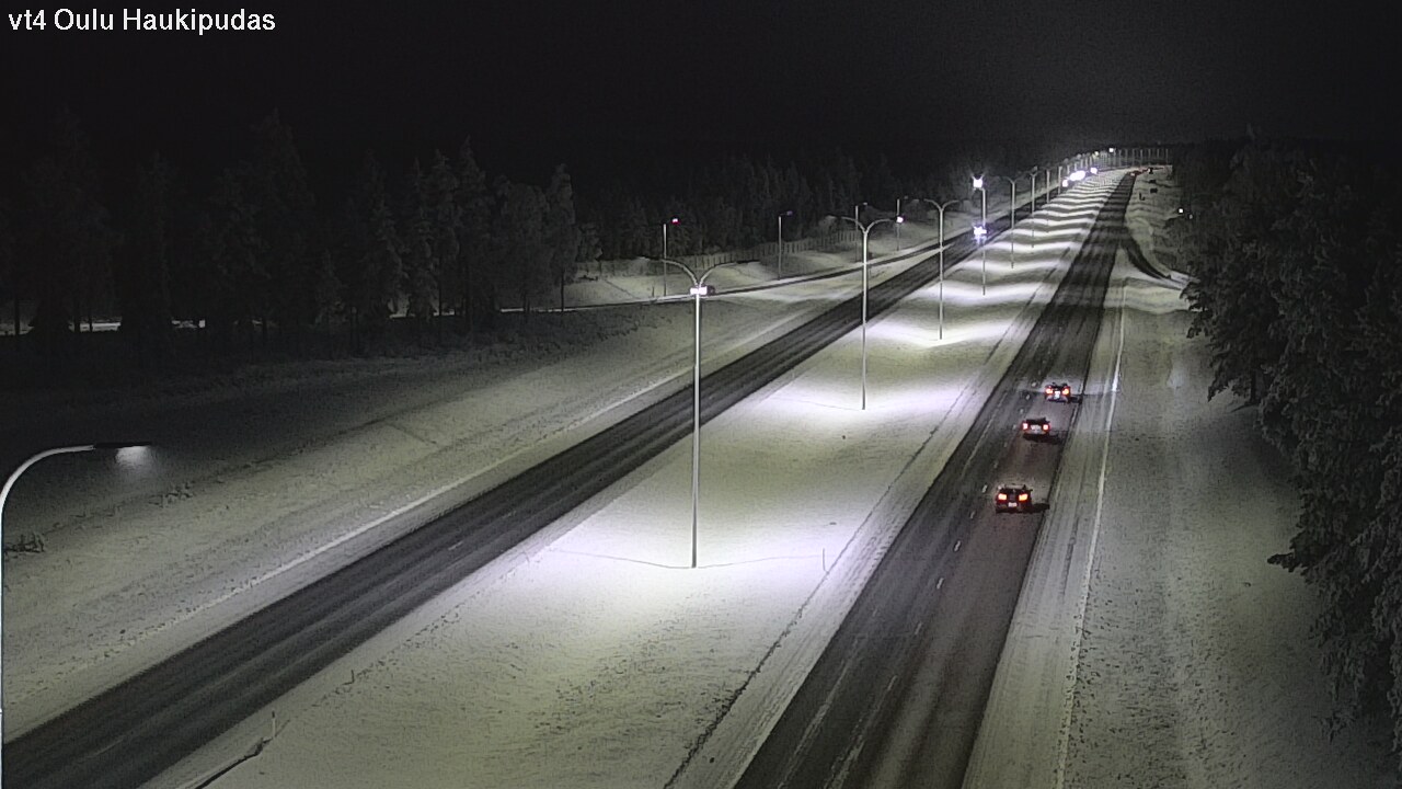 Weather Camera Image Road 4 Oulu, Haukipudas, Oulu, Pohjois-Pohjanmaa