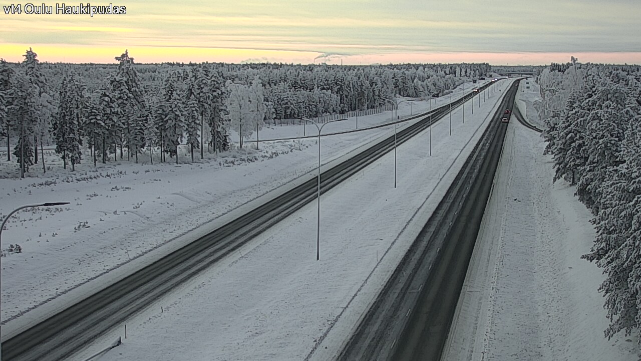 Weather Camera Image Road 4 Oulu, Haukipudas, Oulu, Pohjois-Pohjanmaa