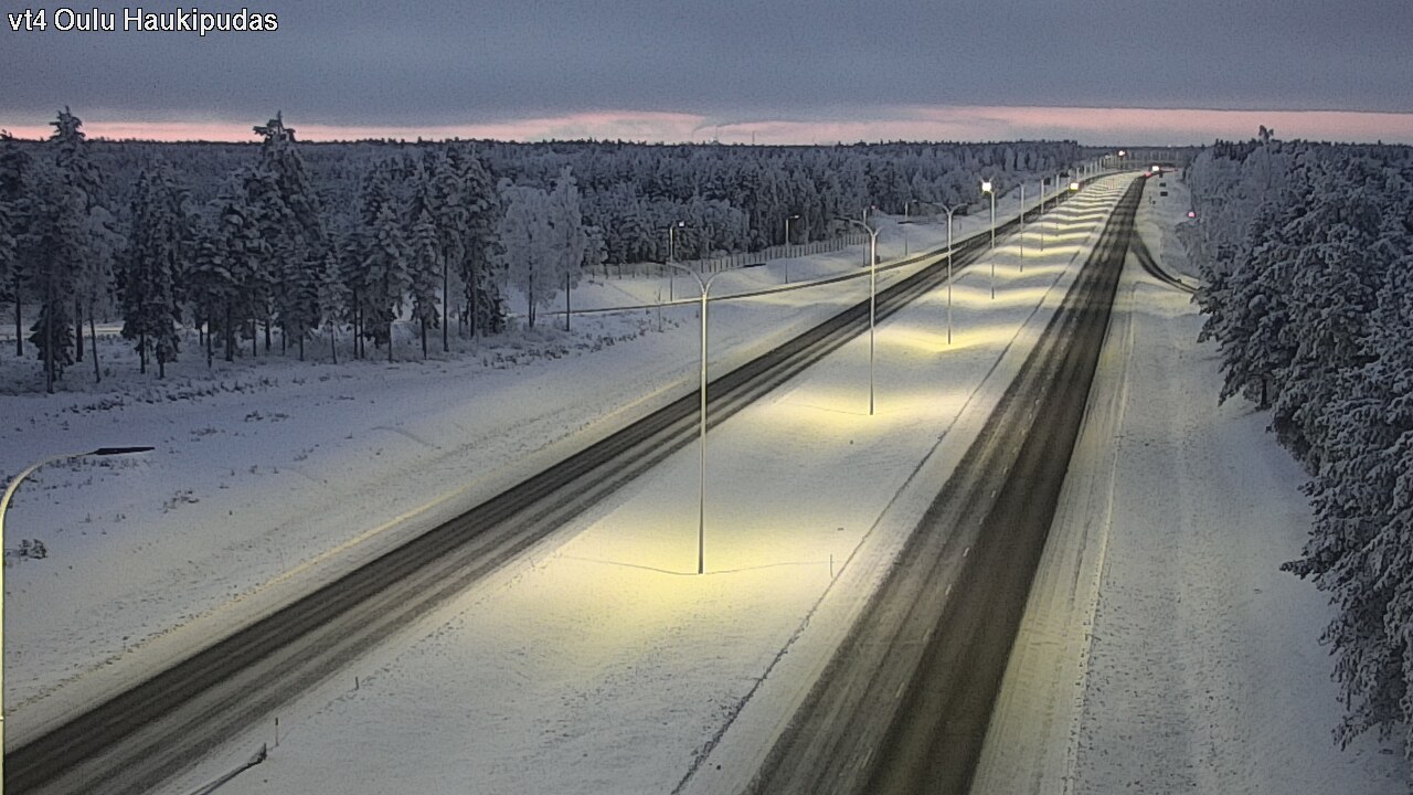 Weather Camera Image Road 4 Oulu, Haukipudas, Oulu, Pohjois-Pohjanmaa
