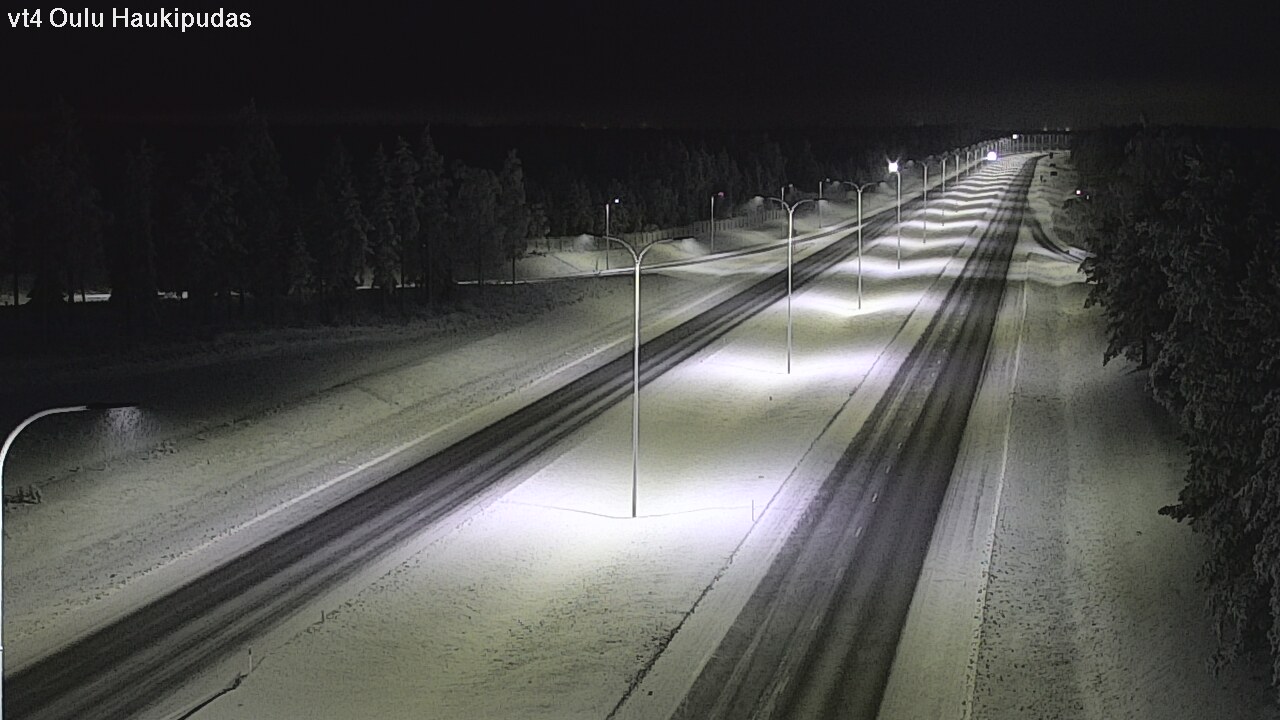 Weather Camera Image Road 4 Oulu, Haukipudas, Oulu, Pohjois-Pohjanmaa