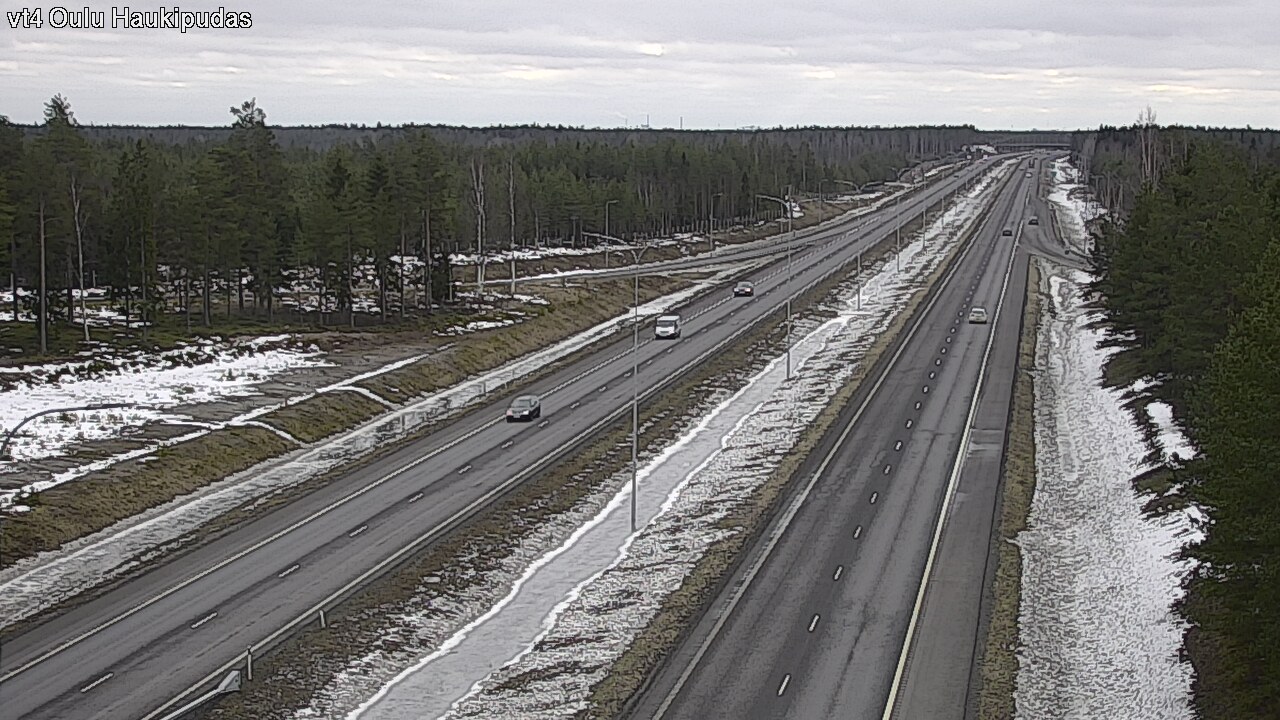 Weather Camera Image Road 4 Oulu, Haukipudas, Oulu, Pohjois-Pohjanmaa