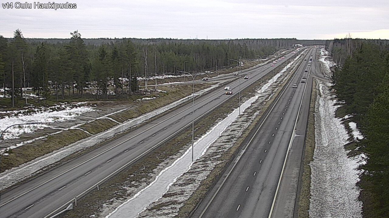 Weather Camera Image Road 4 Oulu, Haukipudas, Oulu, Pohjois-Pohjanmaa