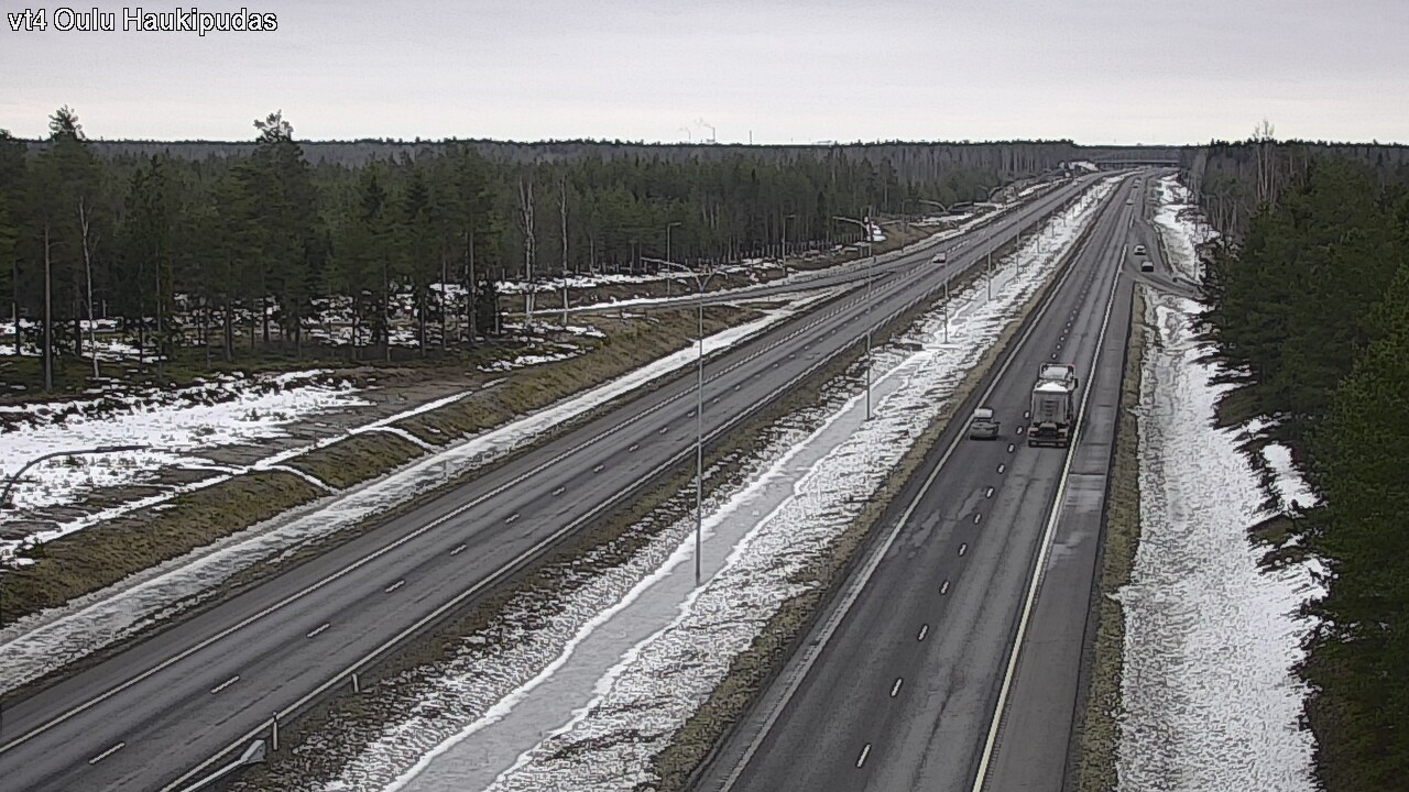Weather Camera Image Road 4 Oulu, Haukipudas, Oulu, Pohjois-Pohjanmaa
