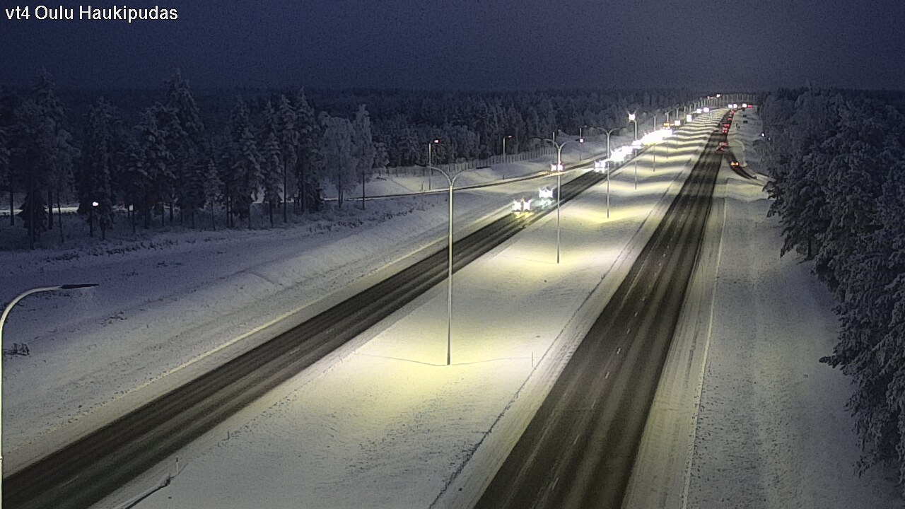 Weather Camera Image Road 4 Oulu, Haukipudas, Oulu, Pohjois-Pohjanmaa