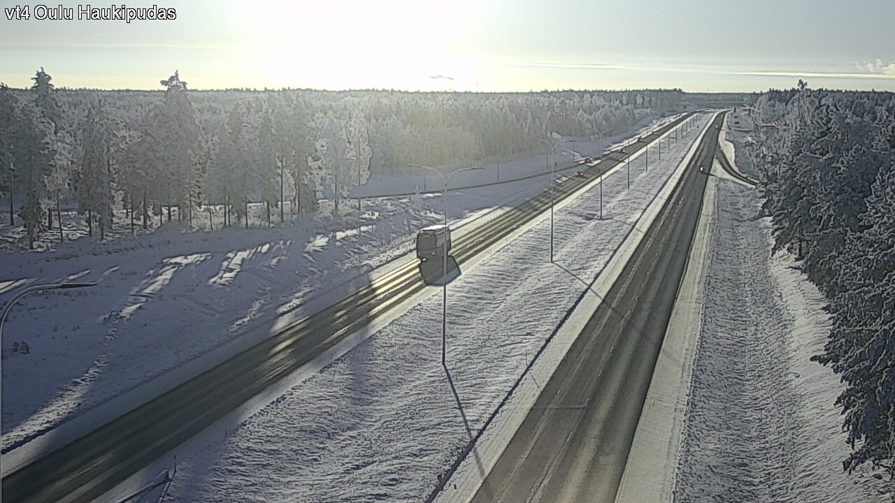 Weather Camera Image Road 4 Oulu, Haukipudas, Oulu, Pohjois-Pohjanmaa