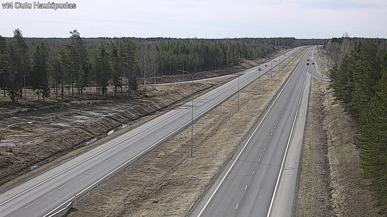Weather Camera Image Road 4 Oulu, Haukipudas, Oulu, Pohjois-Pohjanmaa