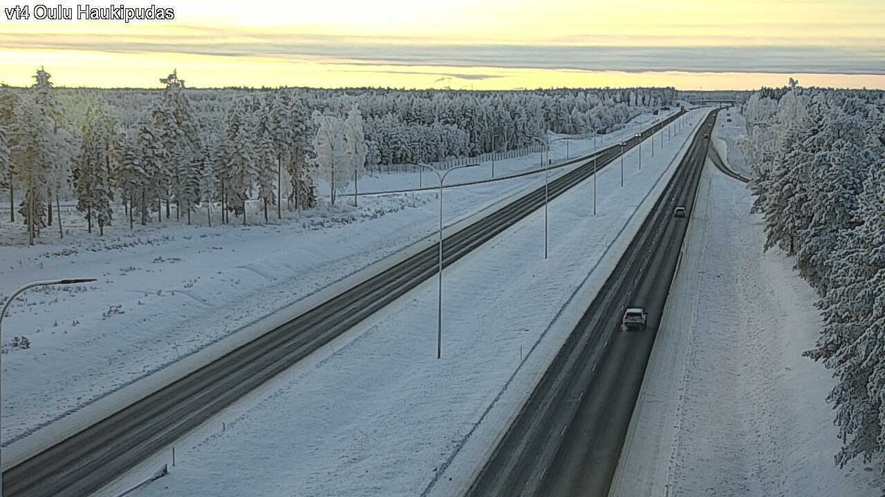 Weather Camera Image Road 4 Oulu, Haukipudas, Oulu, Pohjois-Pohjanmaa