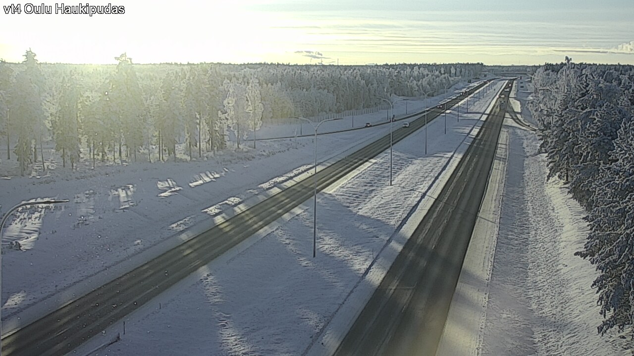 Weather Camera Image Road 4 Oulu, Haukipudas, Oulu, Pohjois-Pohjanmaa