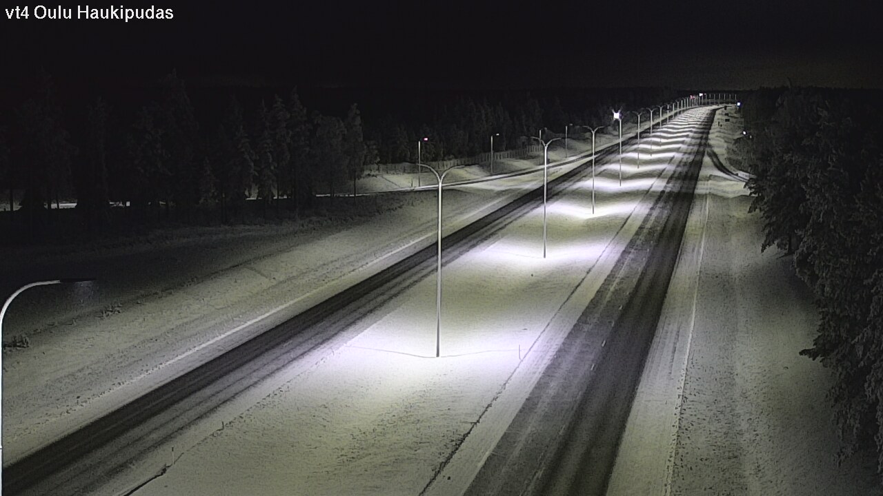 Weather Camera Image Road 4 Oulu, Haukipudas, Oulu, Pohjois-Pohjanmaa