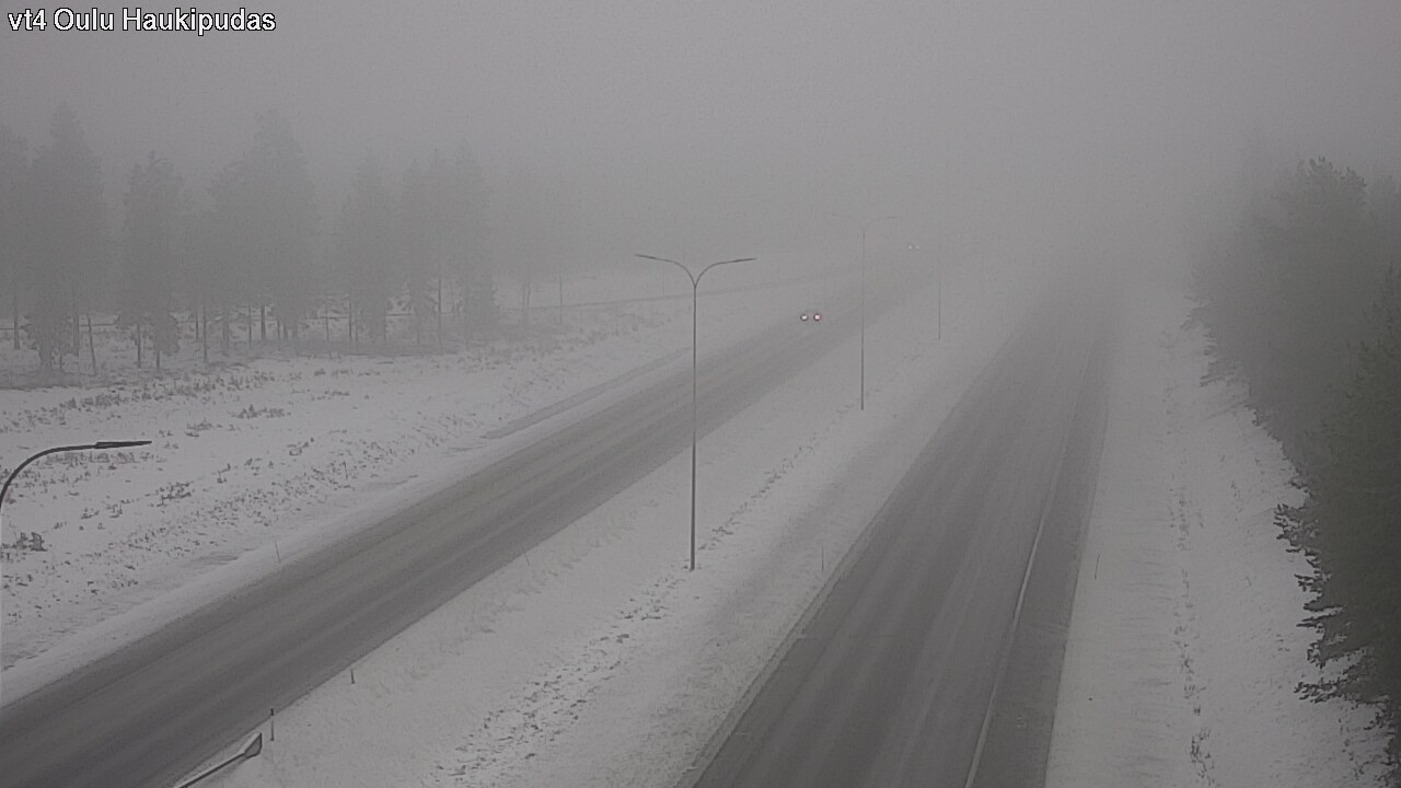 Weather Camera Image Road 4 Oulu, Haukipudas, Oulu, Pohjois-Pohjanmaa