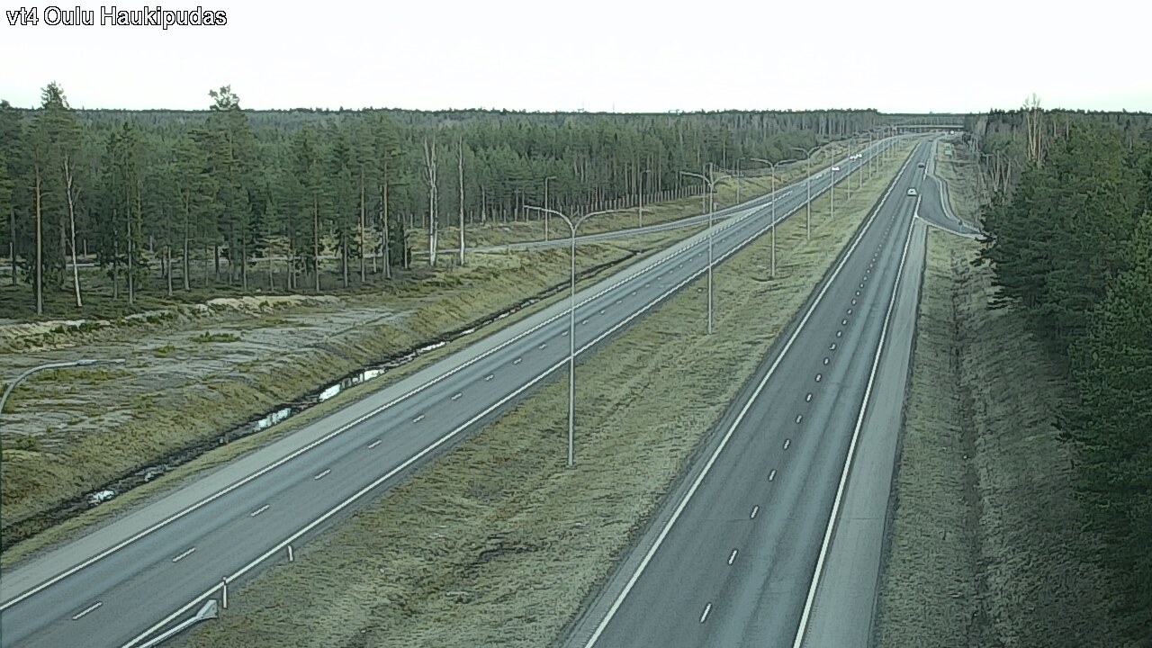 Weather Camera Image Road 4 Oulu, Haukipudas, Oulu, Pohjois-Pohjanmaa