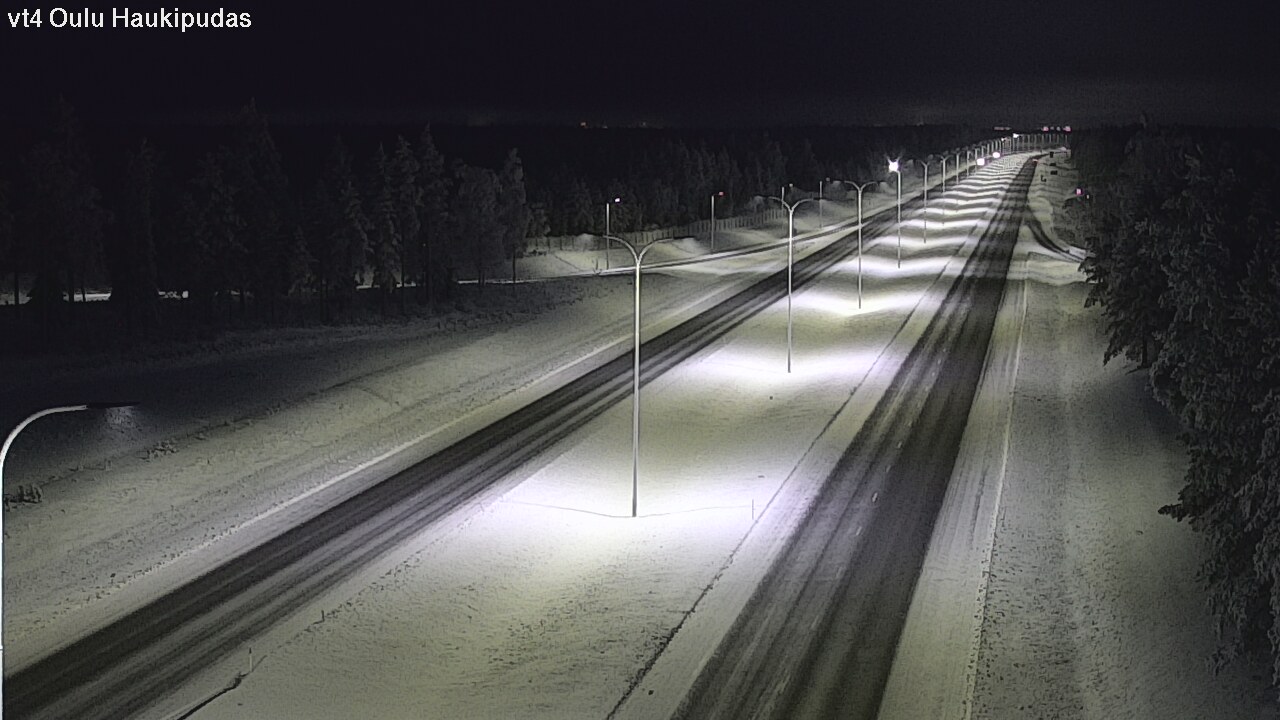 Weather Camera Image Road 4 Oulu, Haukipudas, Oulu, Pohjois-Pohjanmaa