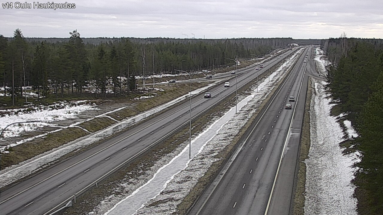 Weather Camera Image Road 4 Oulu, Haukipudas, Oulu, Pohjois-Pohjanmaa