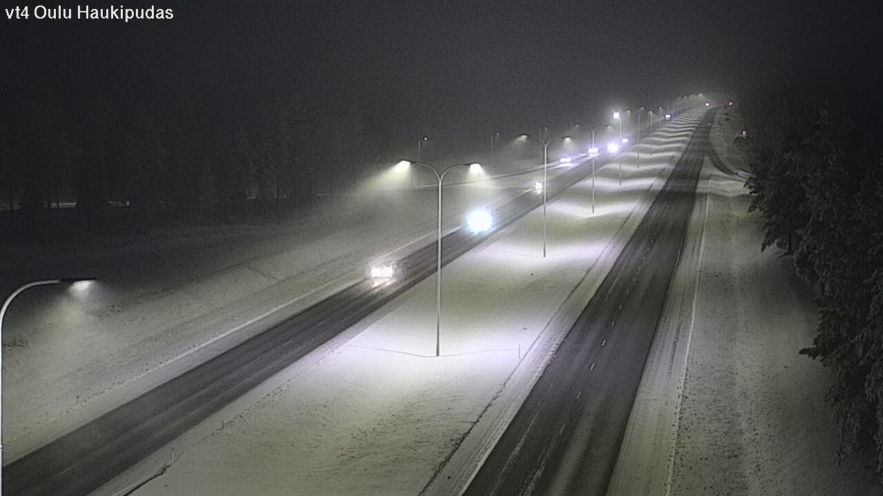 Weather Camera Image Road 4 Oulu, Haukipudas, Oulu, Pohjois-Pohjanmaa