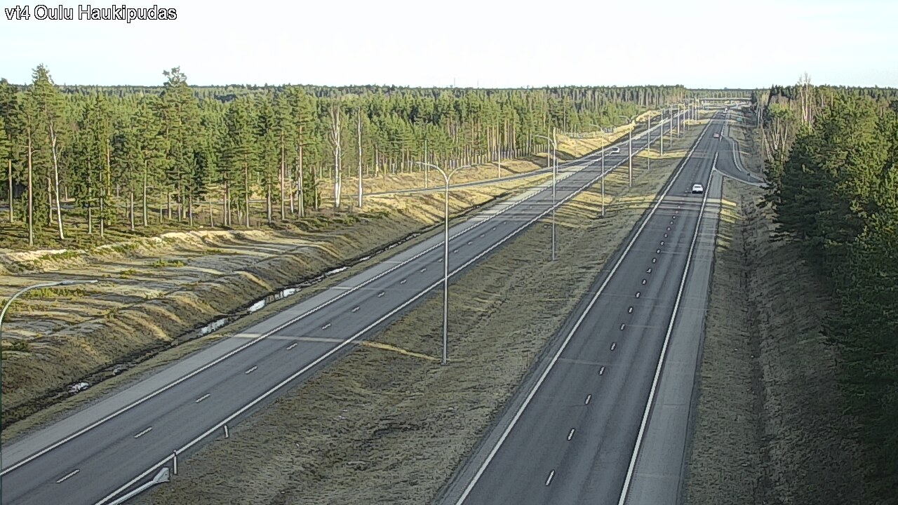 Weather Camera Image Road 4 Oulu, Haukipudas, Oulu, Pohjois-Pohjanmaa
