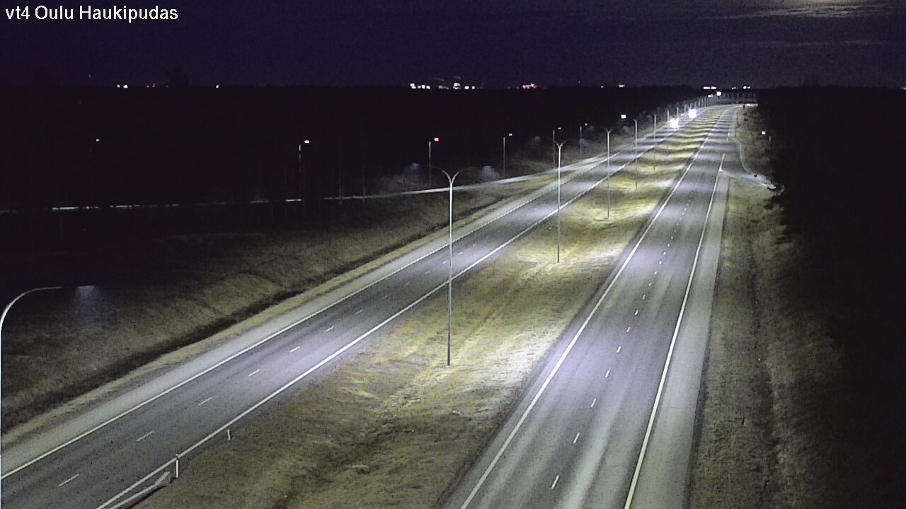 Weather Camera Image Road 4 Oulu, Haukipudas, Oulu, Pohjois-Pohjanmaa