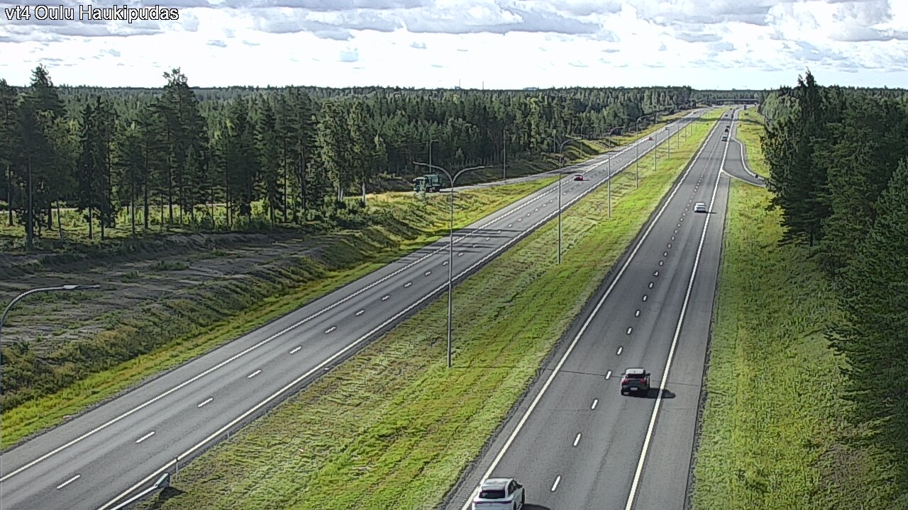 Weather Camera Image Väg 4 Oleåborg, Haukipudas, Oulu, Pohjois-Pohjanmaa