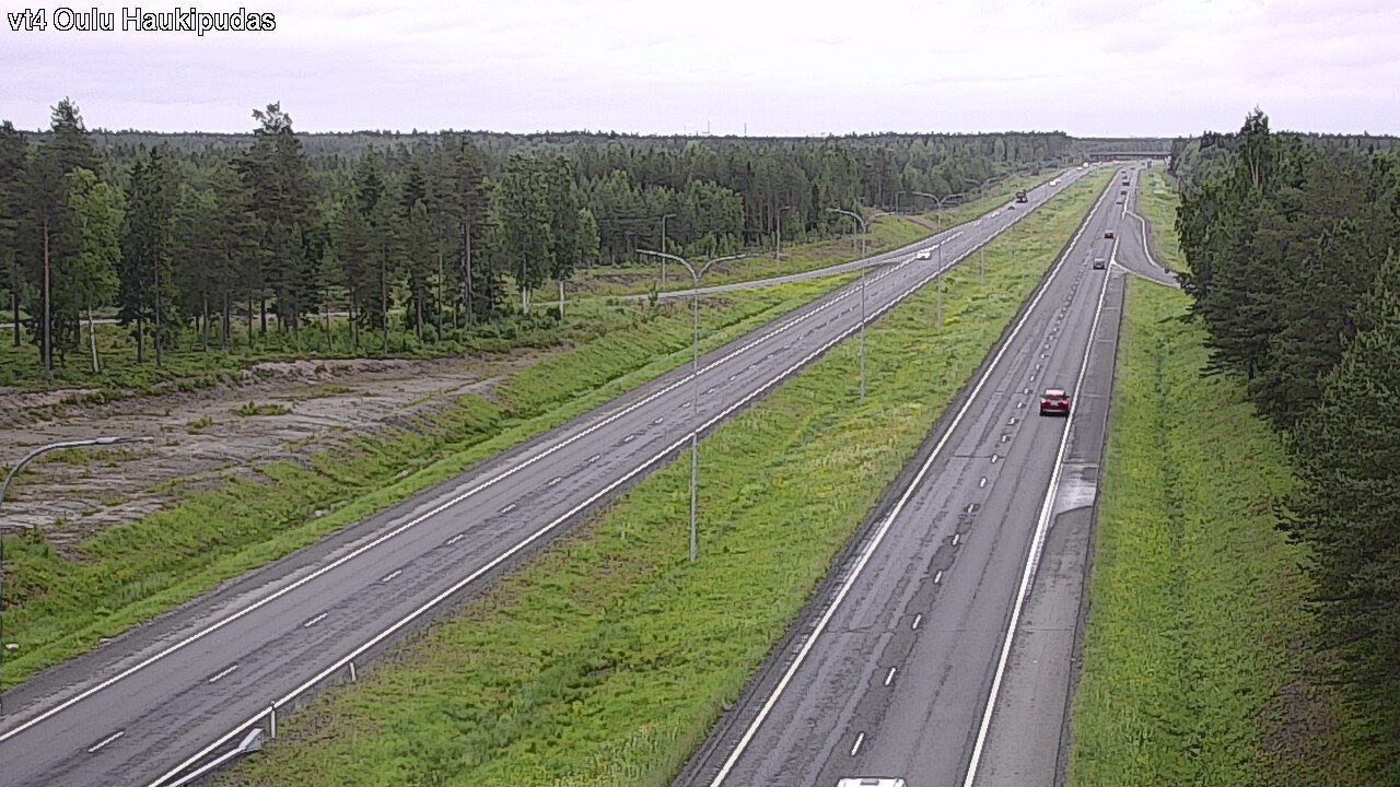 Weather Camera Image Väg 4 Oleåborg, Haukipudas, Oulu, Pohjois-Pohjanmaa