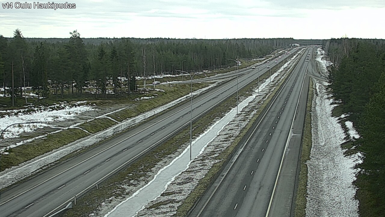 Weather Camera Image Road 4 Oulu, Haukipudas, Oulu, Pohjois-Pohjanmaa