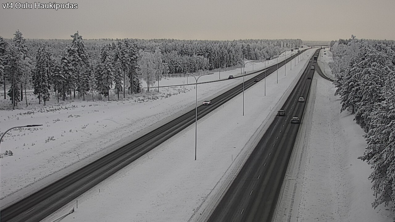 Weather Camera Image Road 4 Oulu, Haukipudas, Oulu, Pohjois-Pohjanmaa