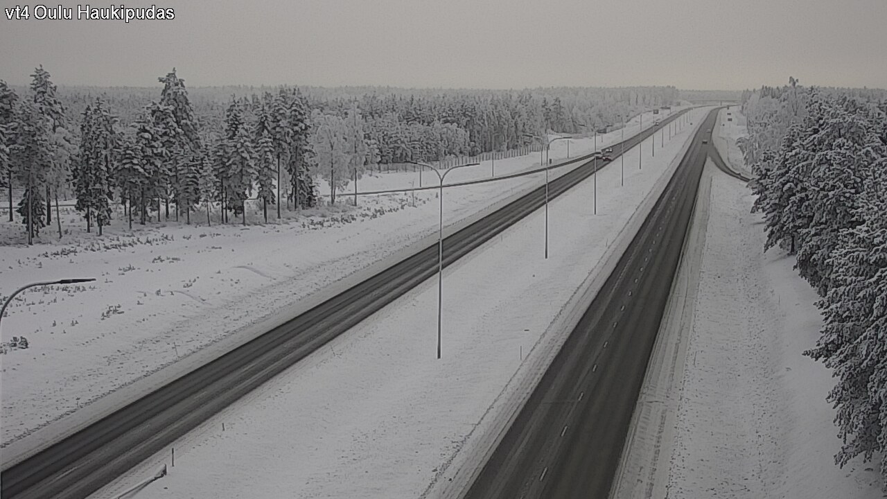 Weather Camera Image Road 4 Oulu, Haukipudas, Oulu, Pohjois-Pohjanmaa
