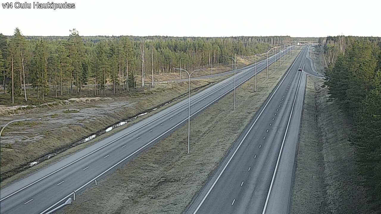 Weather Camera Image Road 4 Oulu, Haukipudas, Oulu, Pohjois-Pohjanmaa