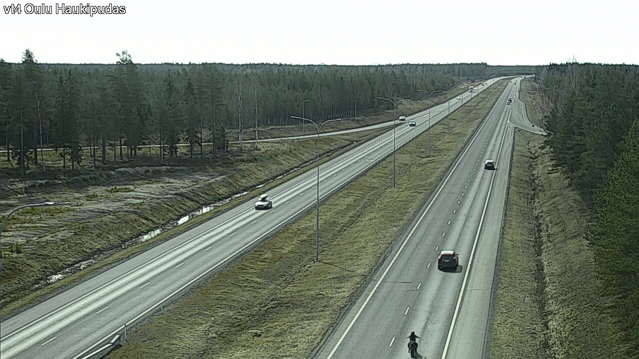 Weather Camera Image Road 4 Oulu, Haukipudas, Oulu, Pohjois-Pohjanmaa