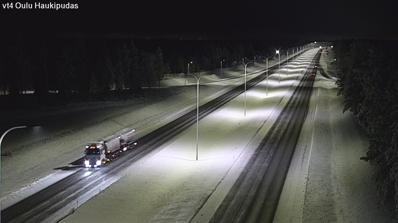 Weather Camera Image Road 4 Oulu, Haukipudas, Oulu, Pohjois-Pohjanmaa