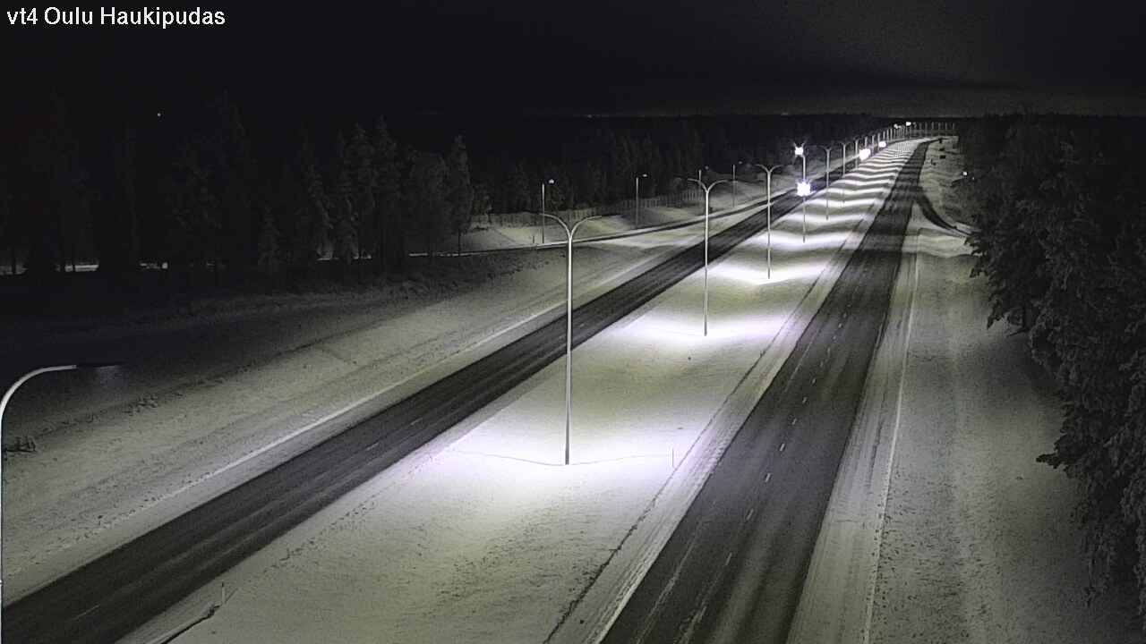 Weather Camera Image Road 4 Oulu, Haukipudas, Oulu, Pohjois-Pohjanmaa