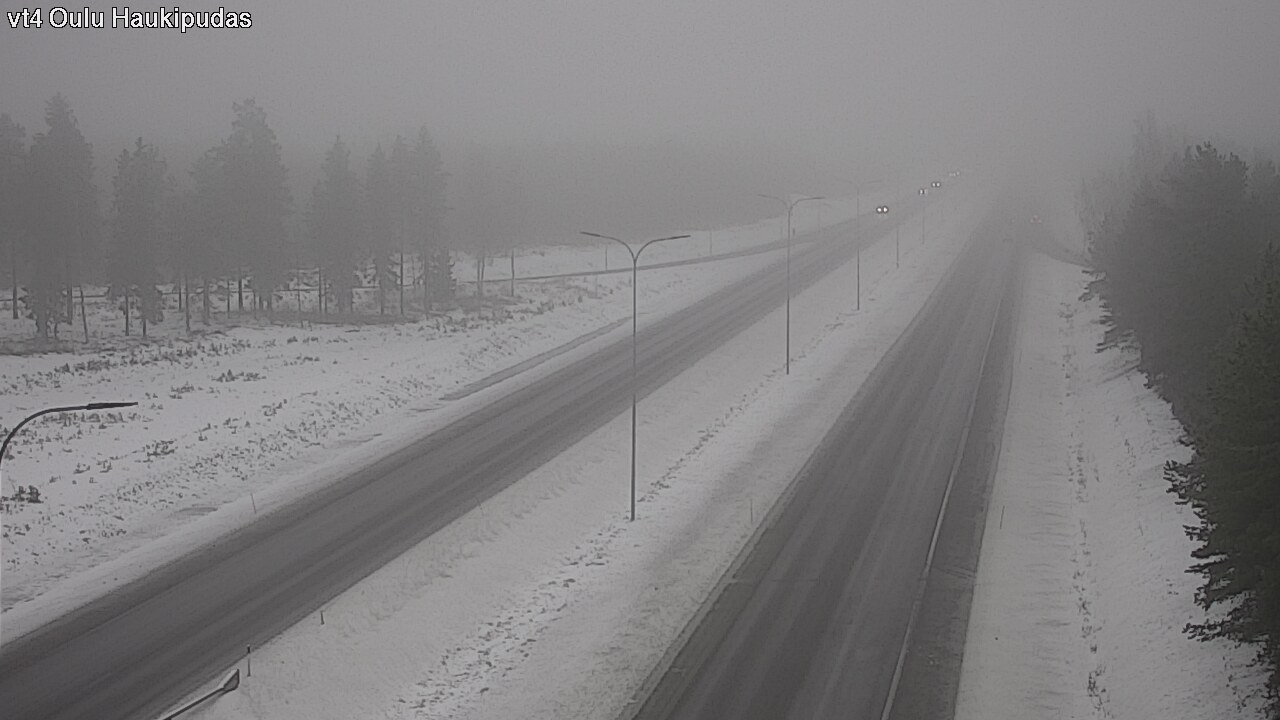 Weather Camera Image Road 4 Oulu, Haukipudas, Oulu, Pohjois-Pohjanmaa