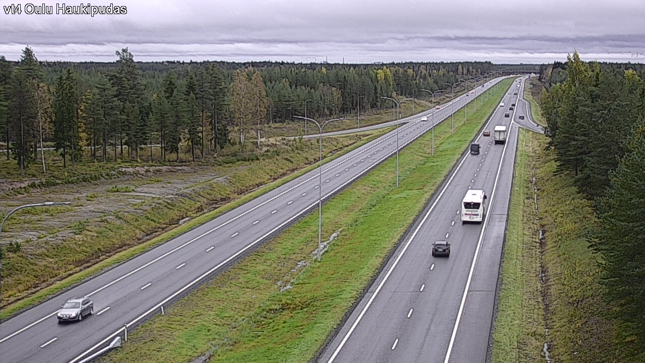 Weather Camera Image Road 4 Oulu, Haukipudas, Oulu, Pohjois-Pohjanmaa
