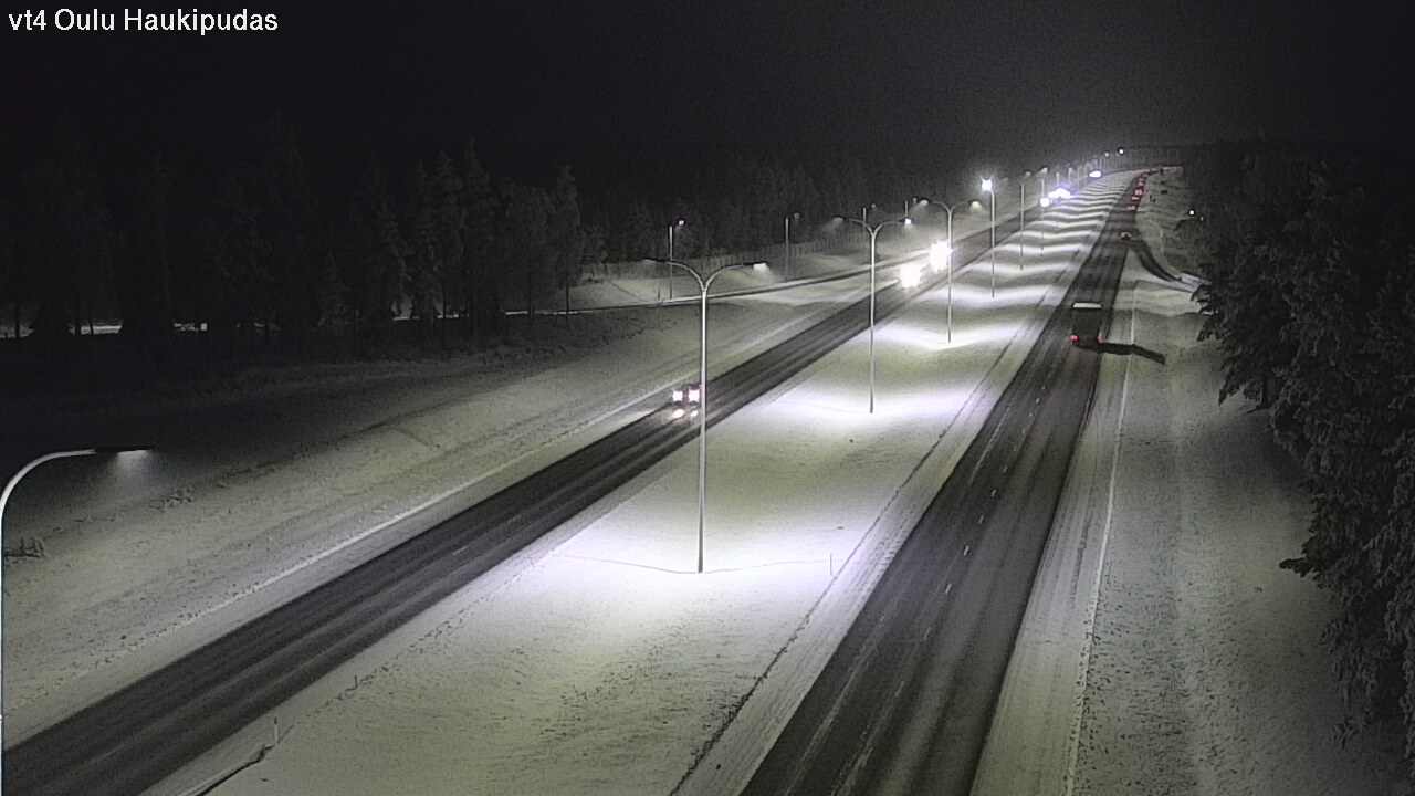 Weather Camera Image Road 4 Oulu, Haukipudas, Oulu, Pohjois-Pohjanmaa